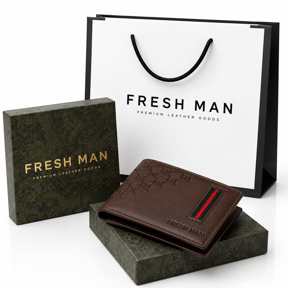مجموعة المحافظ الجلدية للرجال | FRESH MAN