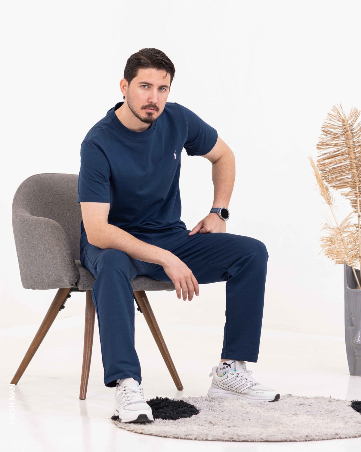 طقم FRESH MAN الرجالي – تيشيرت وبنطلون
