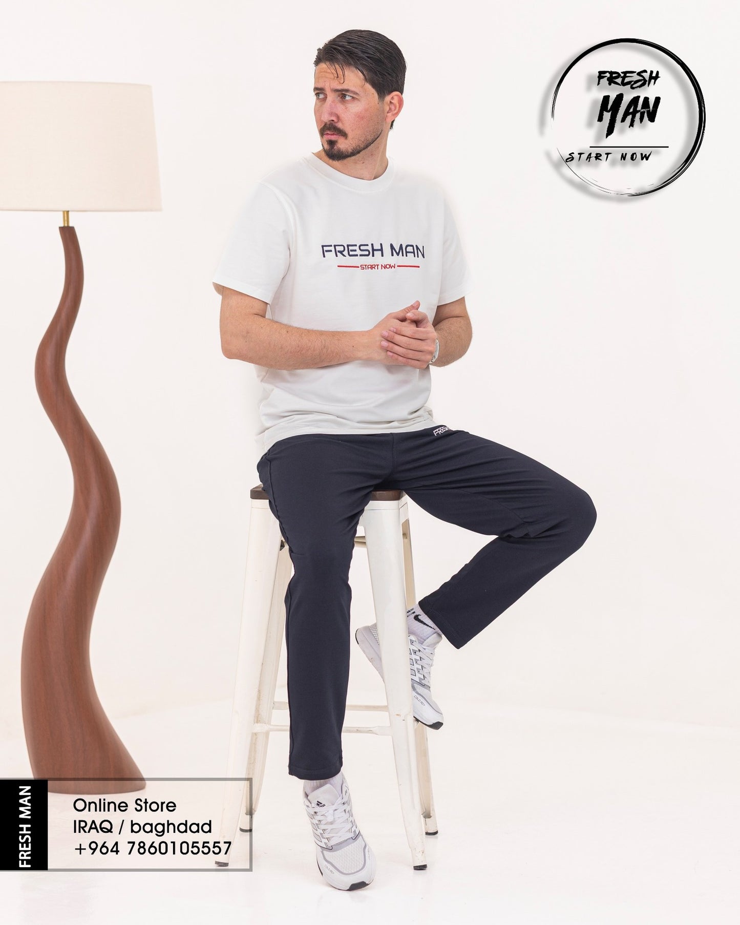طقم رياضي رجالي FRESH MAN – قطن طبيعي 100%