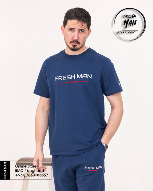 طقم رياضي رجالي FRESH MAN – قطن طبيعي 100%