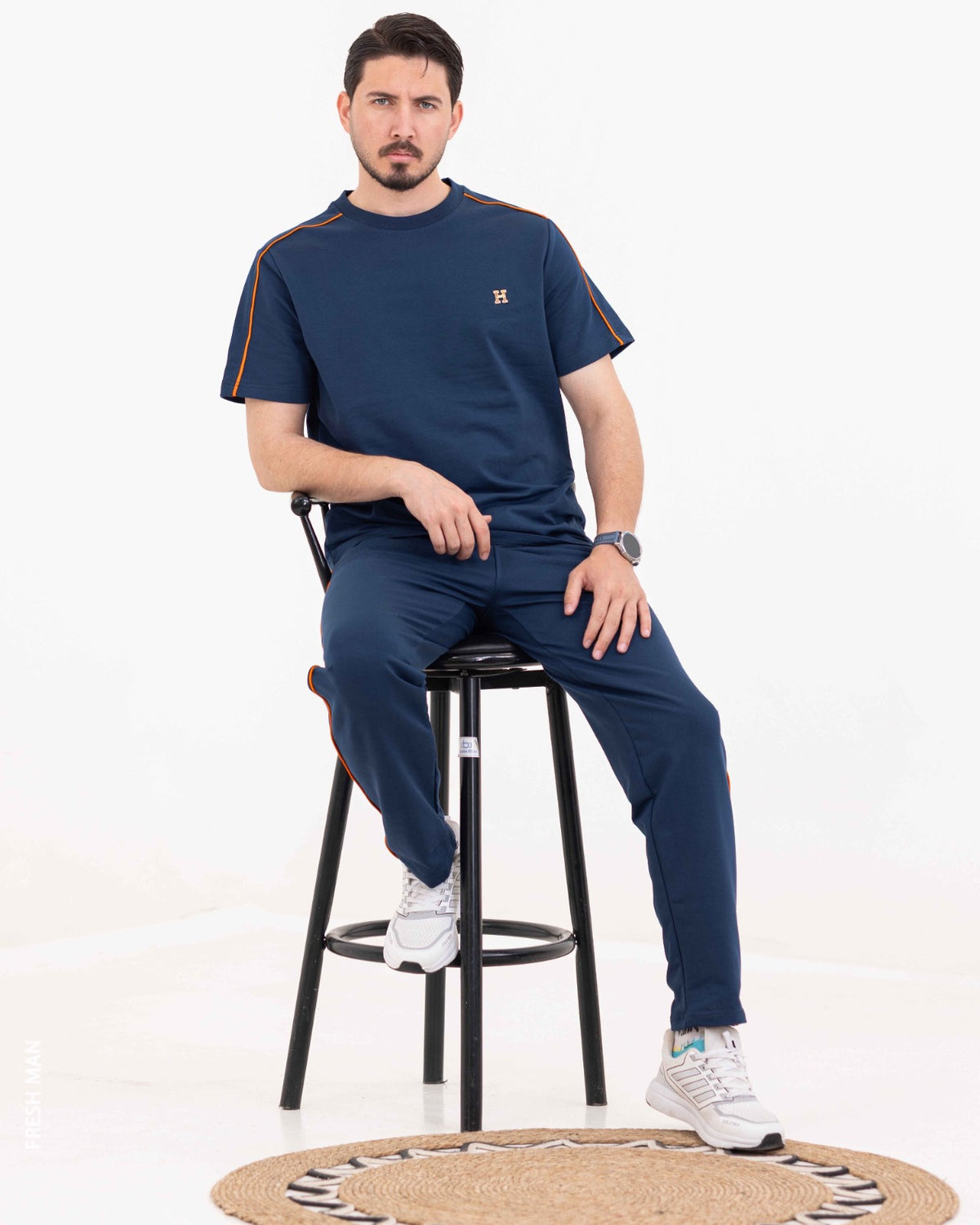 طقم FRESH MAN الرجالي – تيشيرت وبنطلون