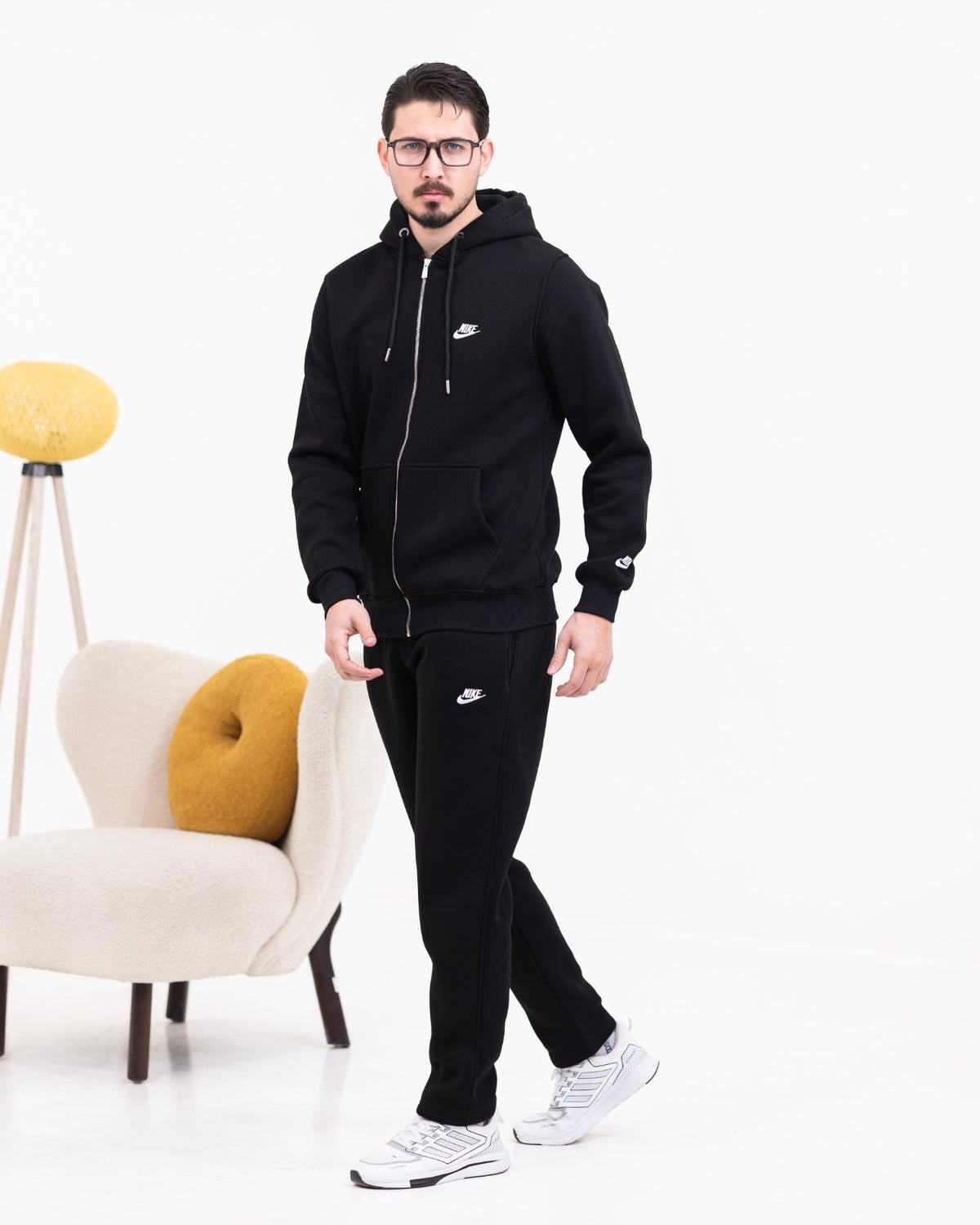 طقم رياضي قطني مبطن – FRESH MAN من منتحات