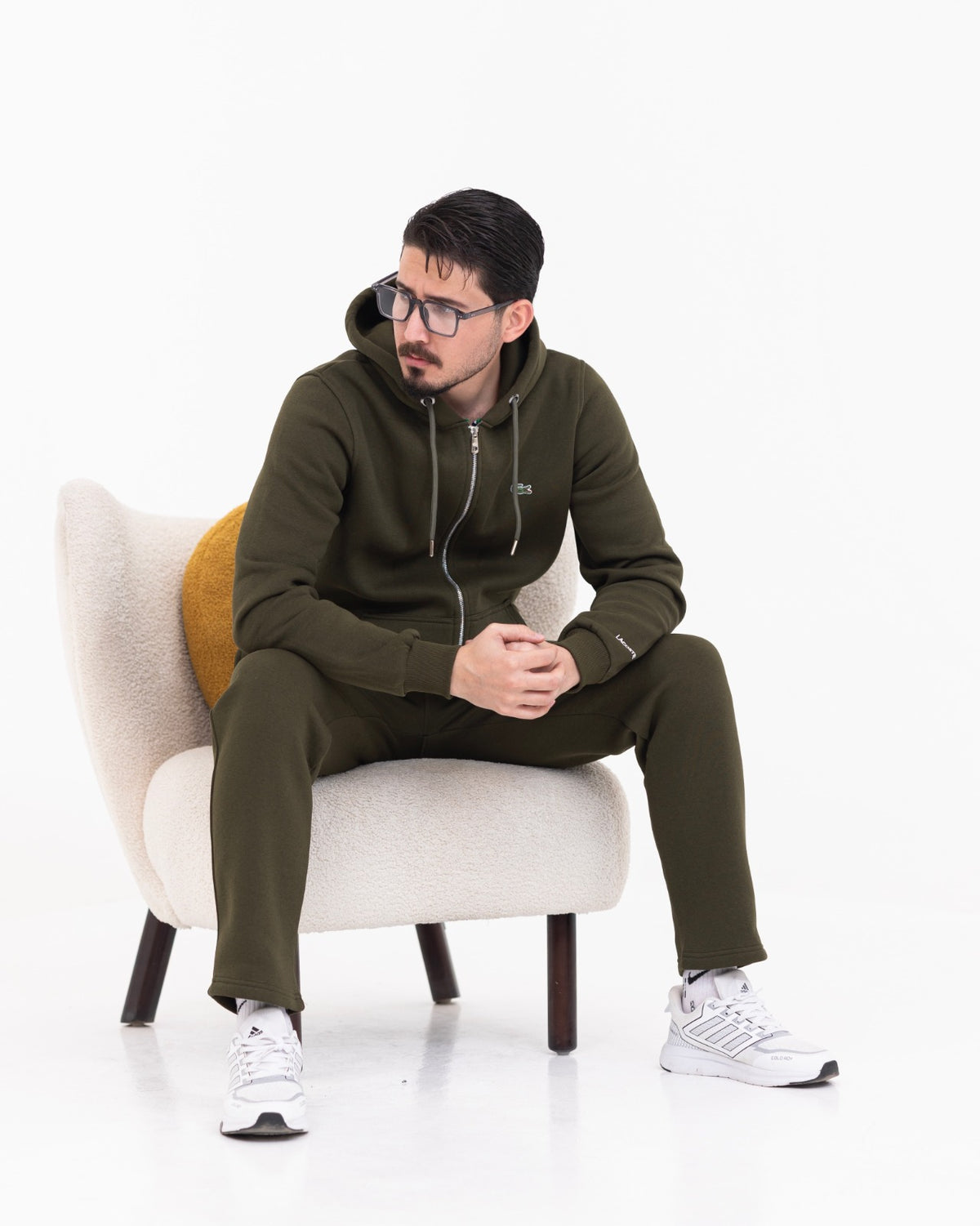طقم رياضي قطني مبطن سحاب – FRESH MAN
