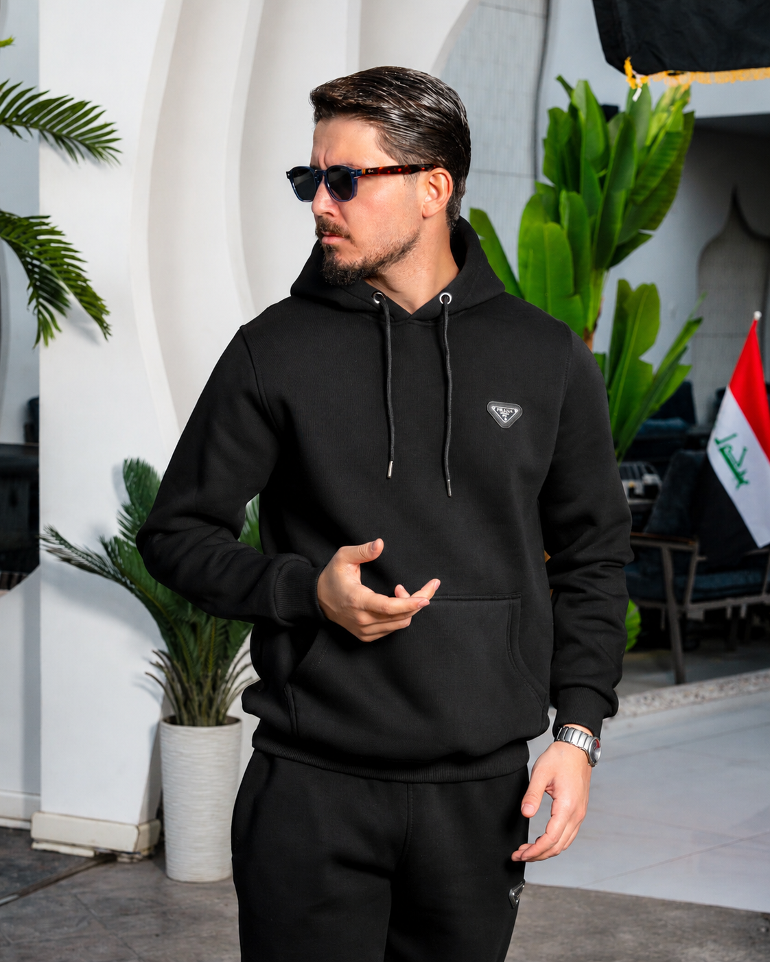 FRESH MAN /  طقم رياضي فريش مان قطني مبطن