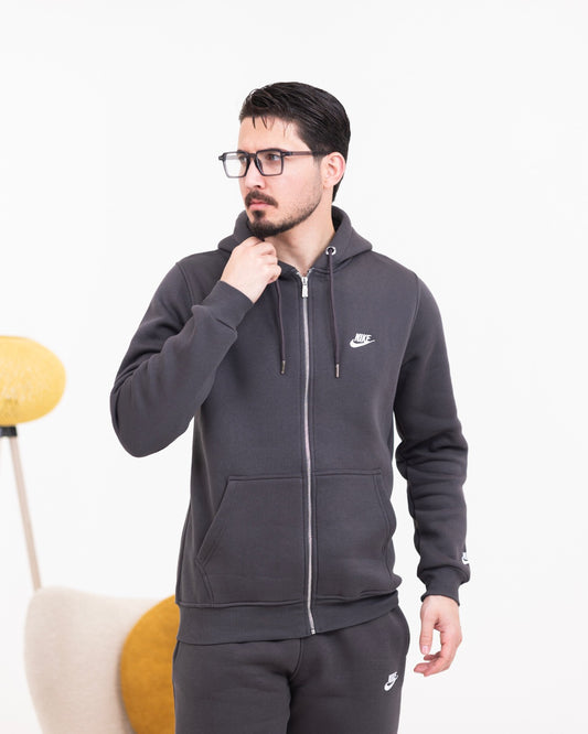 طقم رياضي رجالي تركي من القطن الطبيعي المبطن –  Regular Fit