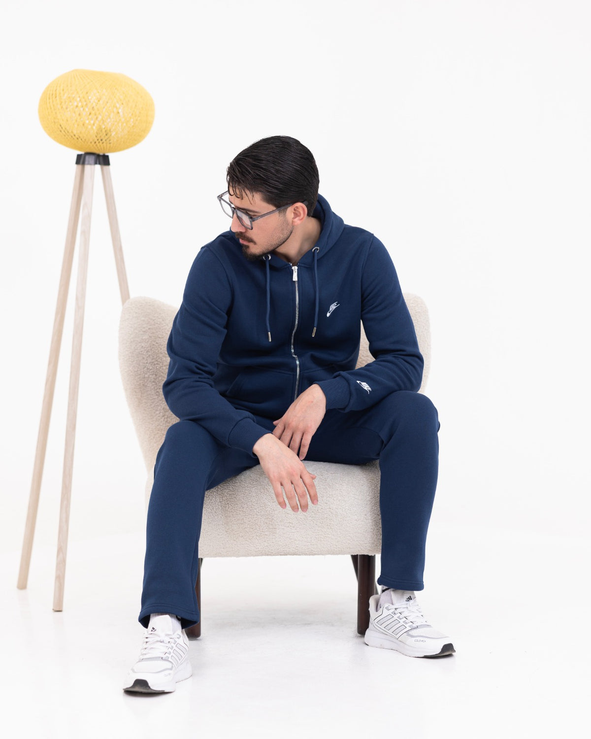 طقم رياضي رجالي تركي من القطن الطبيعي المبطن –  Regular Fit